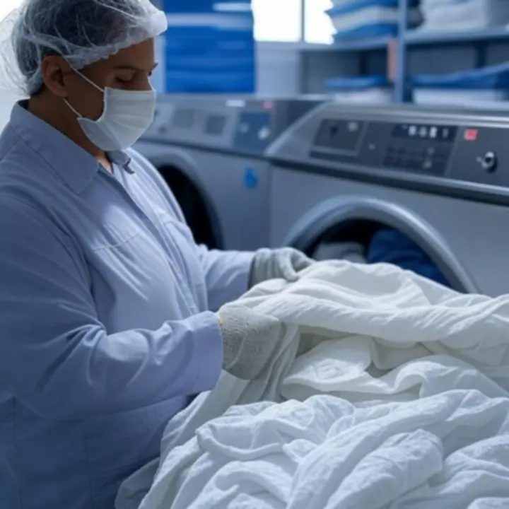 Professzionális mosási folyamat közelről a WAFFLE ADVERTISING LTDban